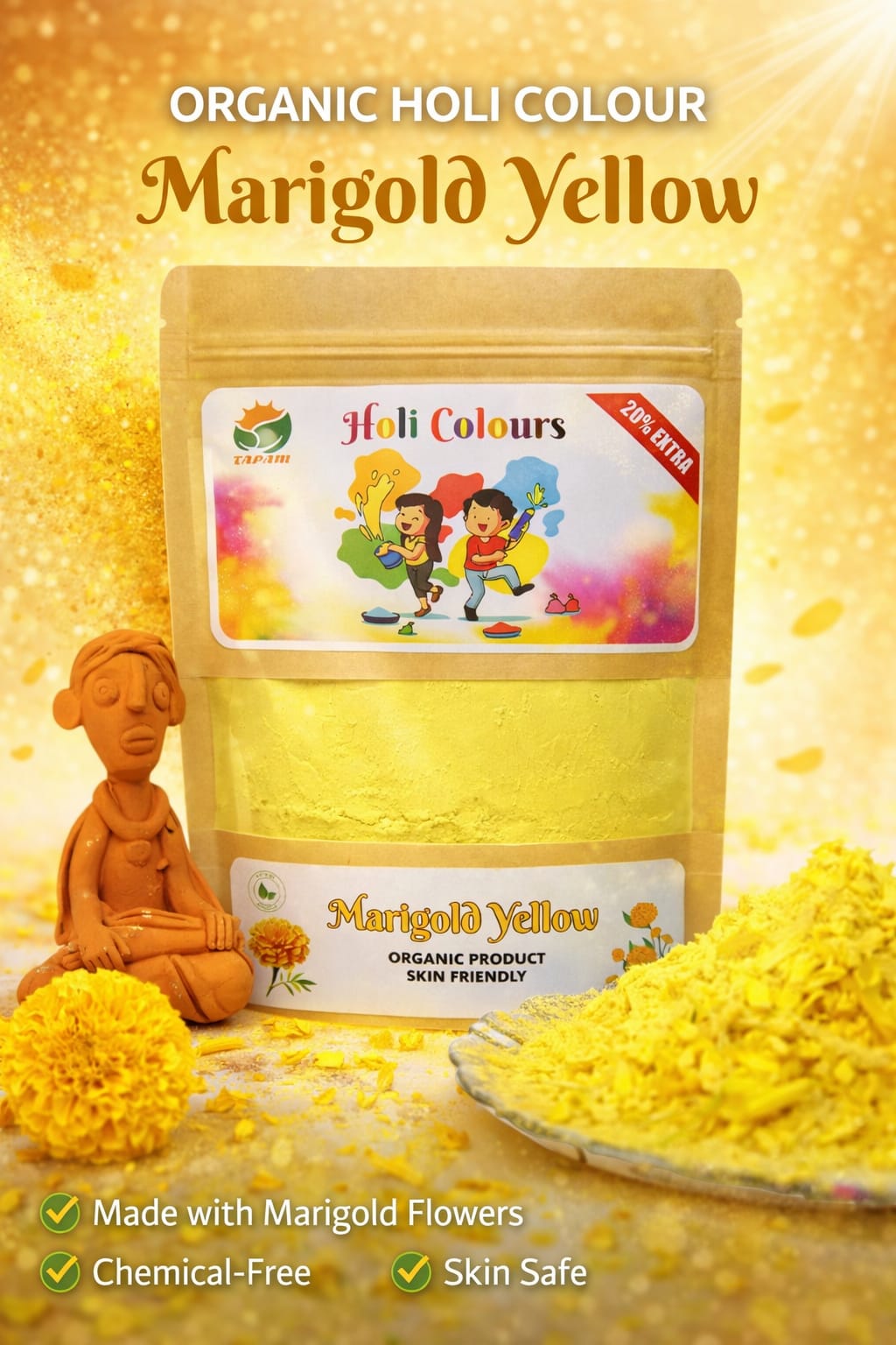 Tapam Colour Marigold Yellow