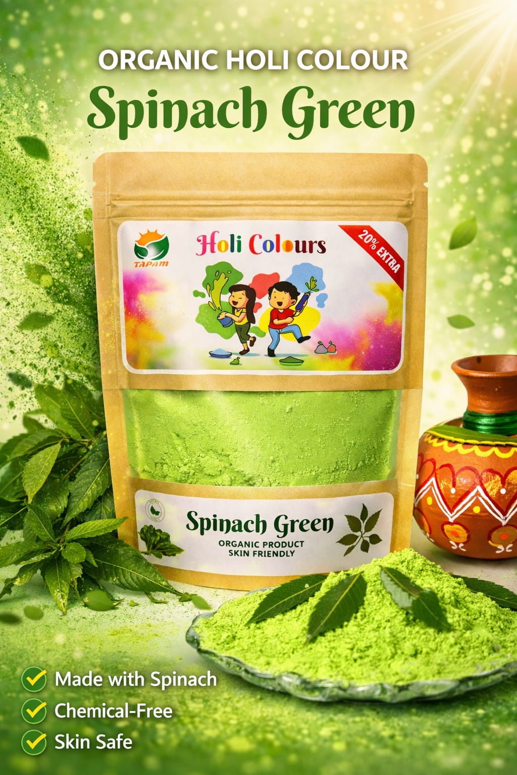 Tapam Colour Spinach Green