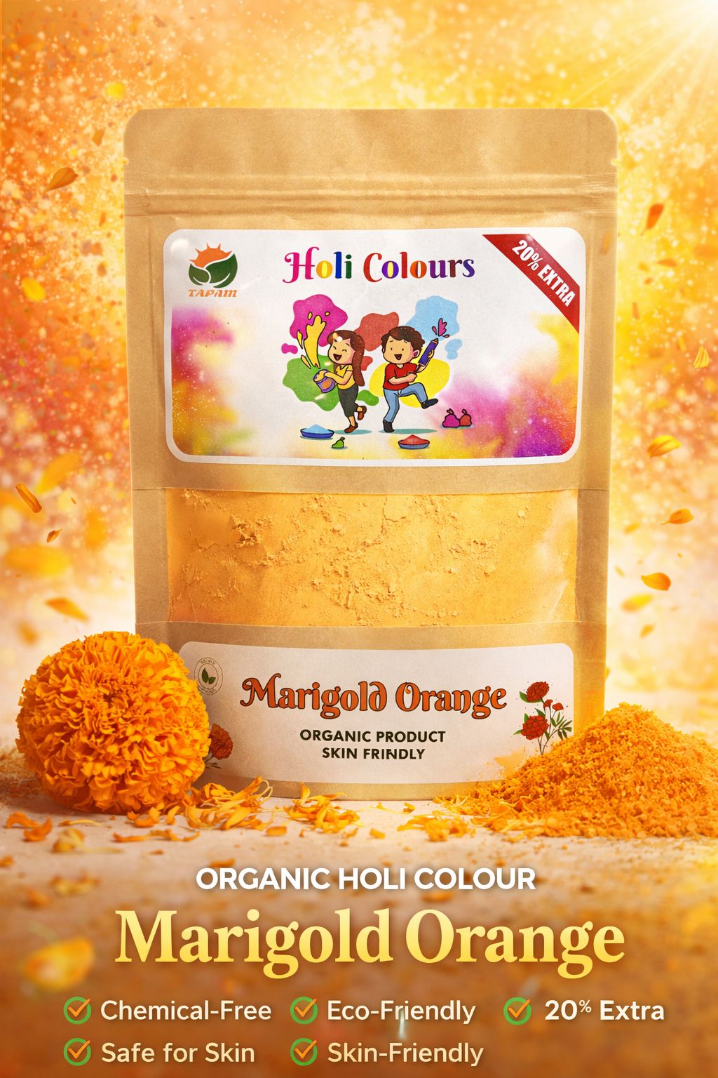 Tapam Colour Marigold Orange