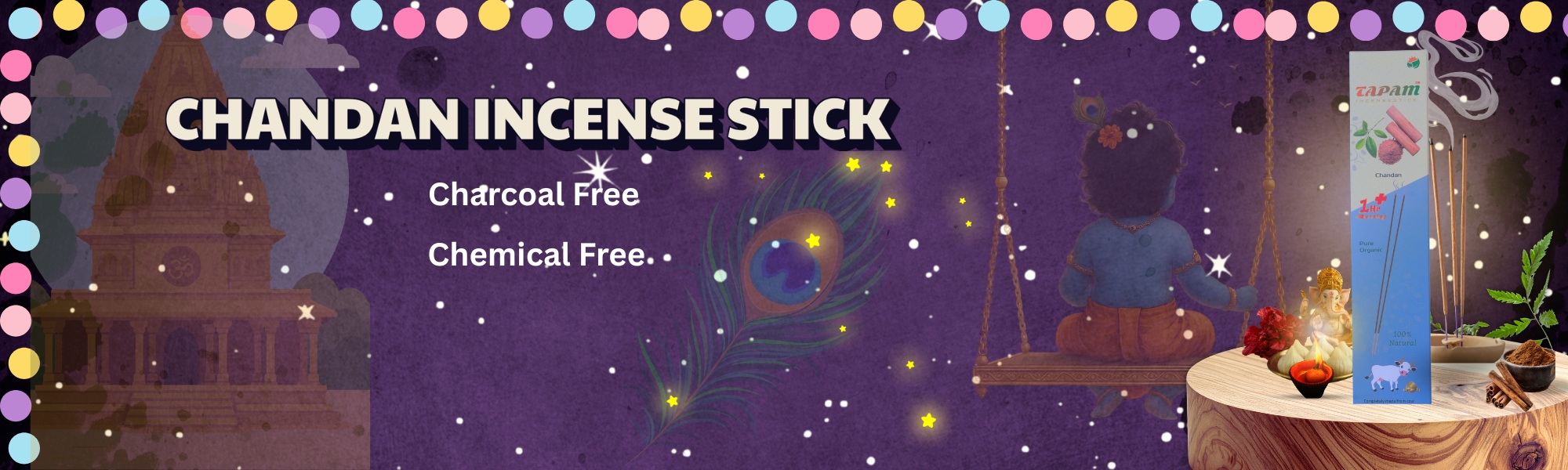 incense stick banner